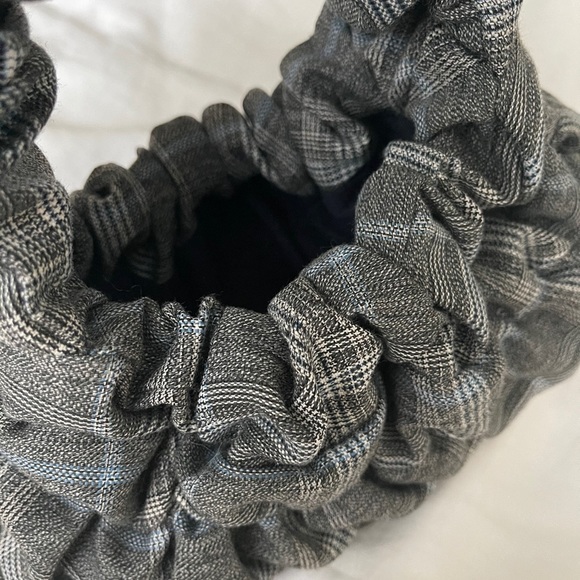 OMW Mini Pouch - Grey / Blue Plaid - Picture 3 of 3